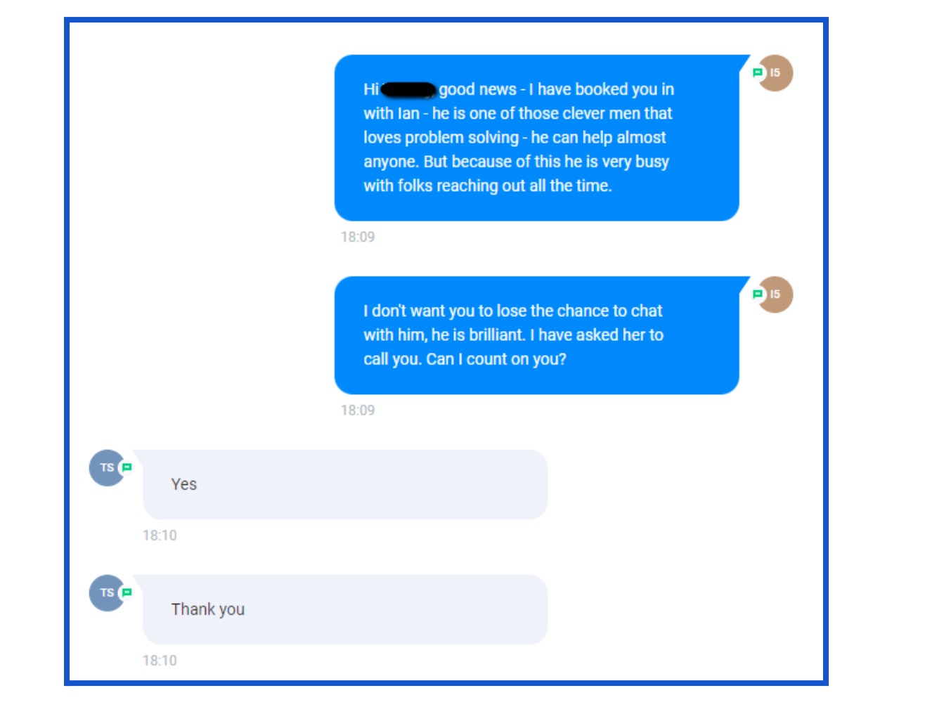 Goldmine AI getting commitment to the callback from the lead