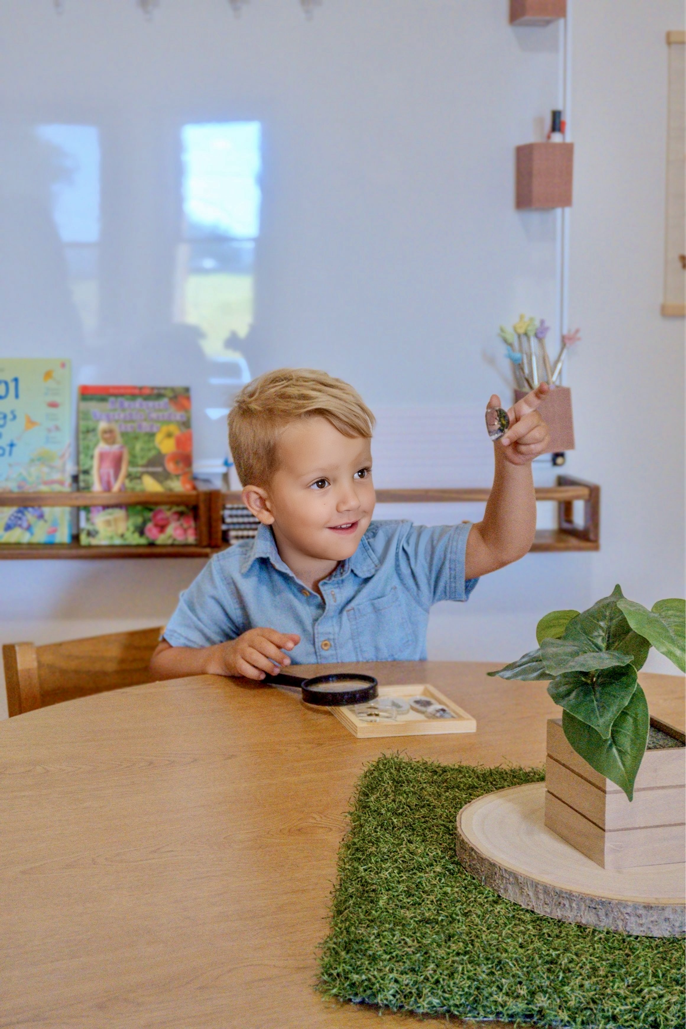Child exploring