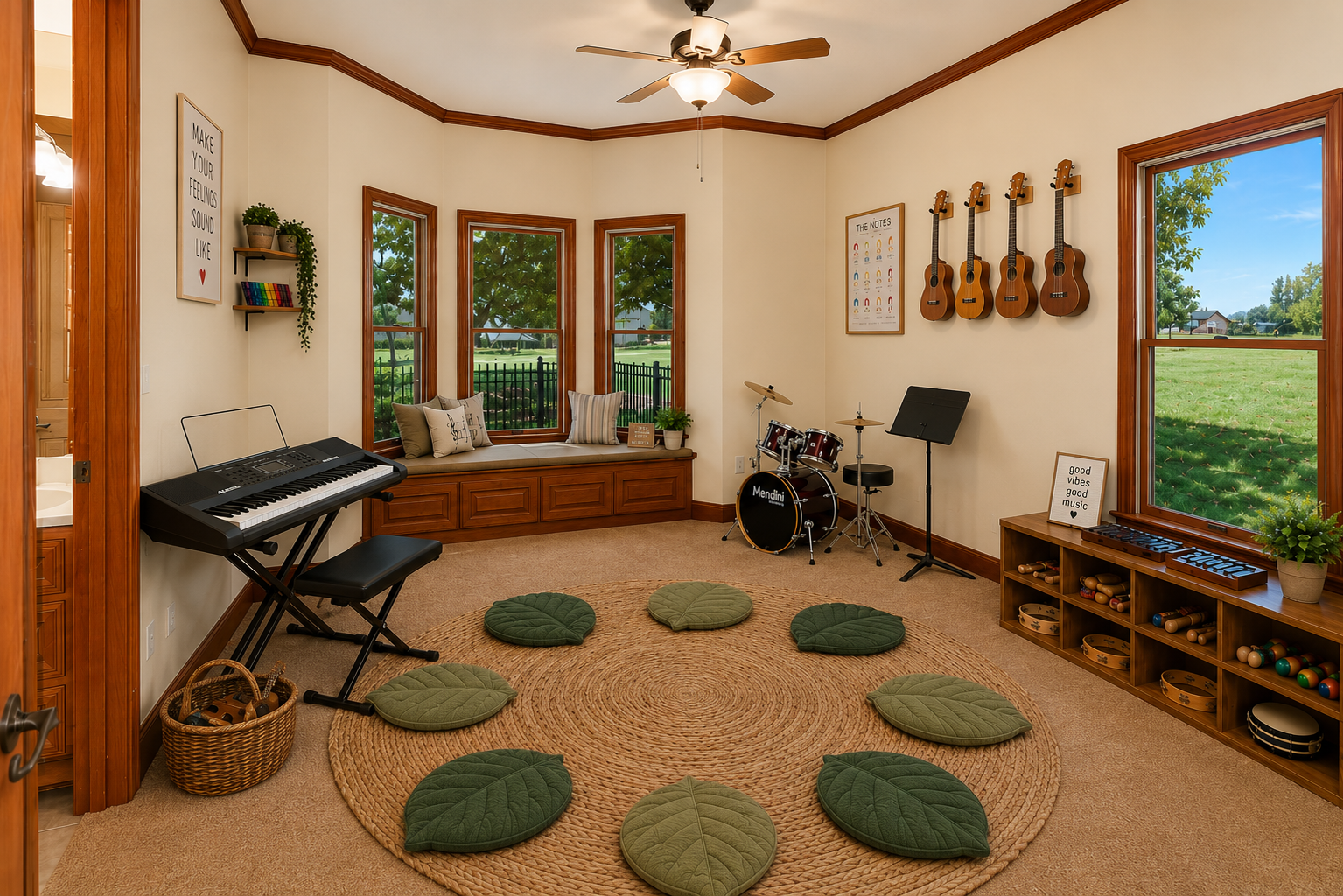 Music and movement room rendering