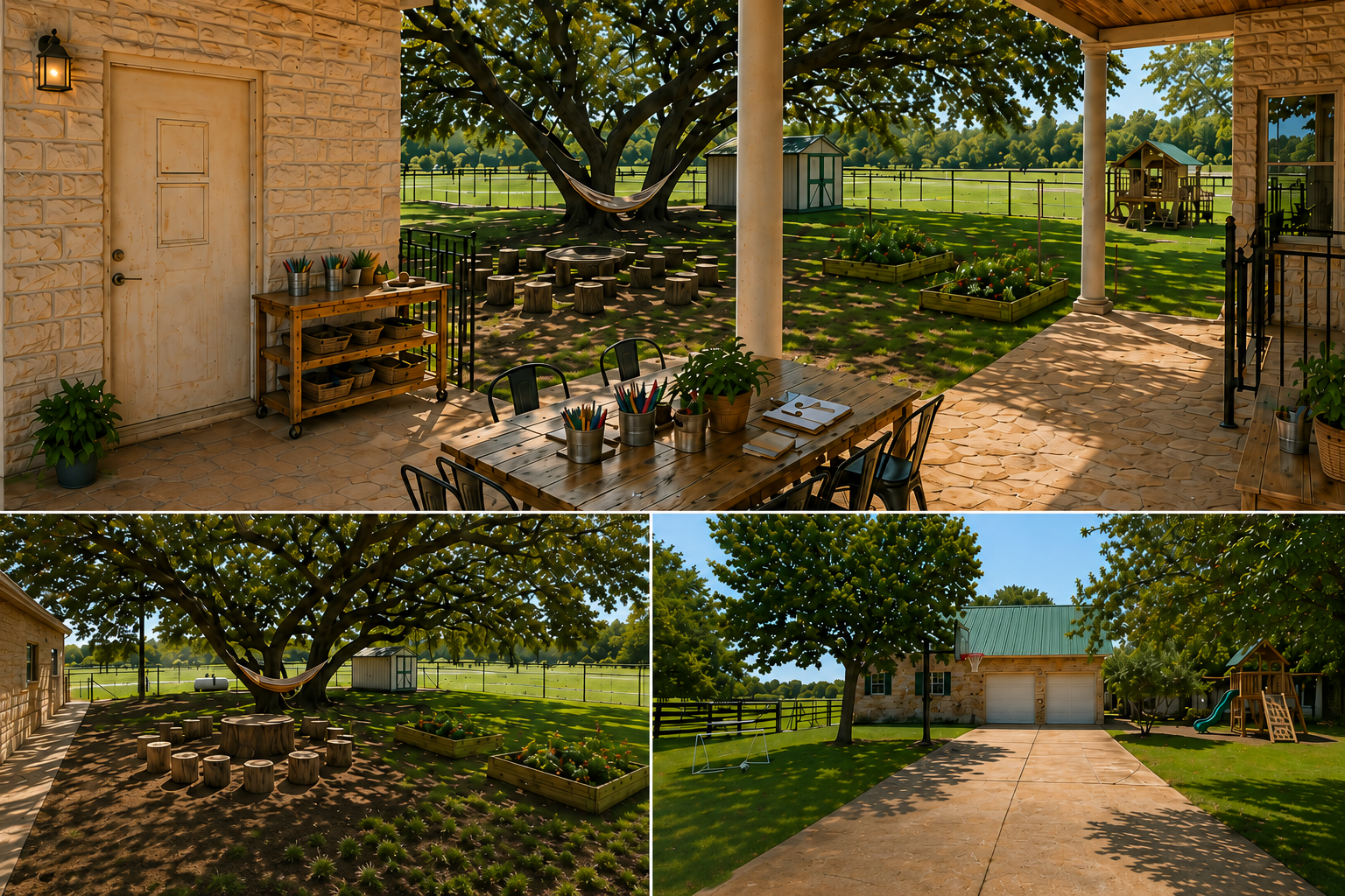 Outdoor activity area rendering
