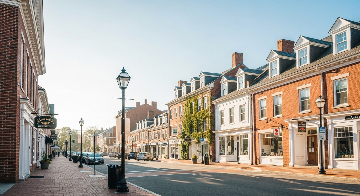 Downtown Andover, Massachusetts streetscape
