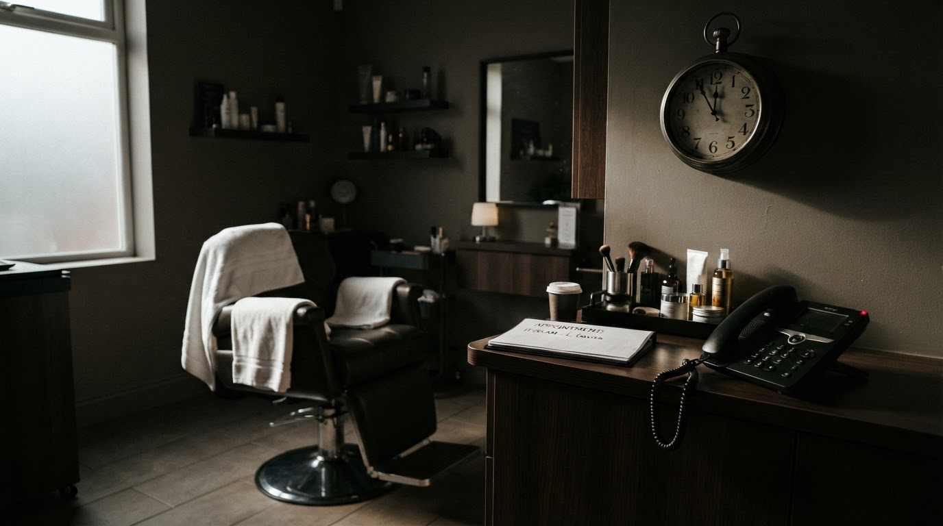 Empty salon chair showing the frustration of a missed appointment and no-show