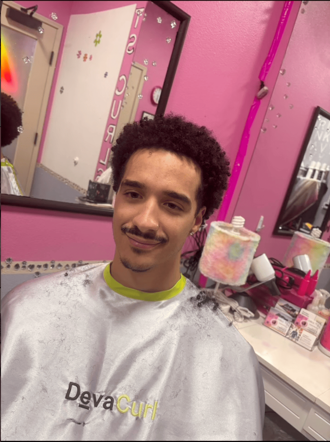 Curly hair transformation 9