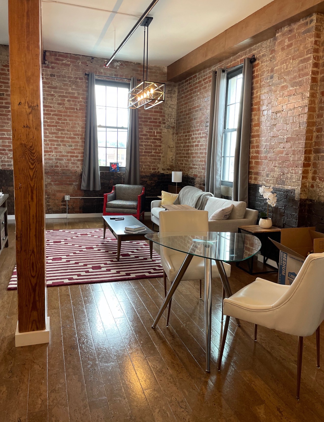 Loft 201 with historic charm at The Remington Bristol in downtown Bristol, Tennessee