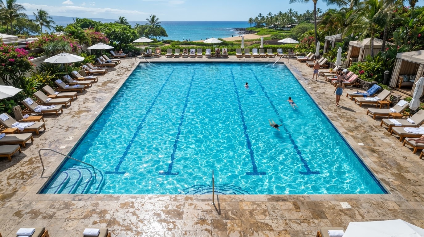 Sparkling clean pool