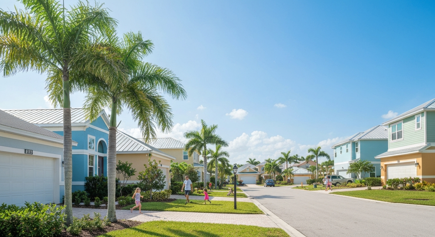 Clean residential neighborhood for home buying guidance