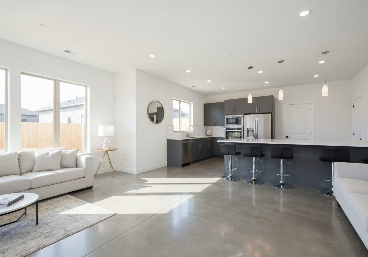Modern new home interior
