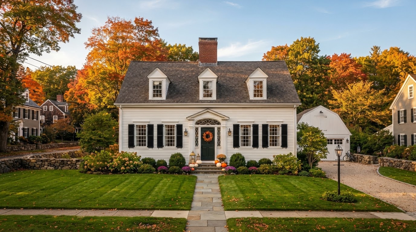 New England style home in Hartford County Connecticut