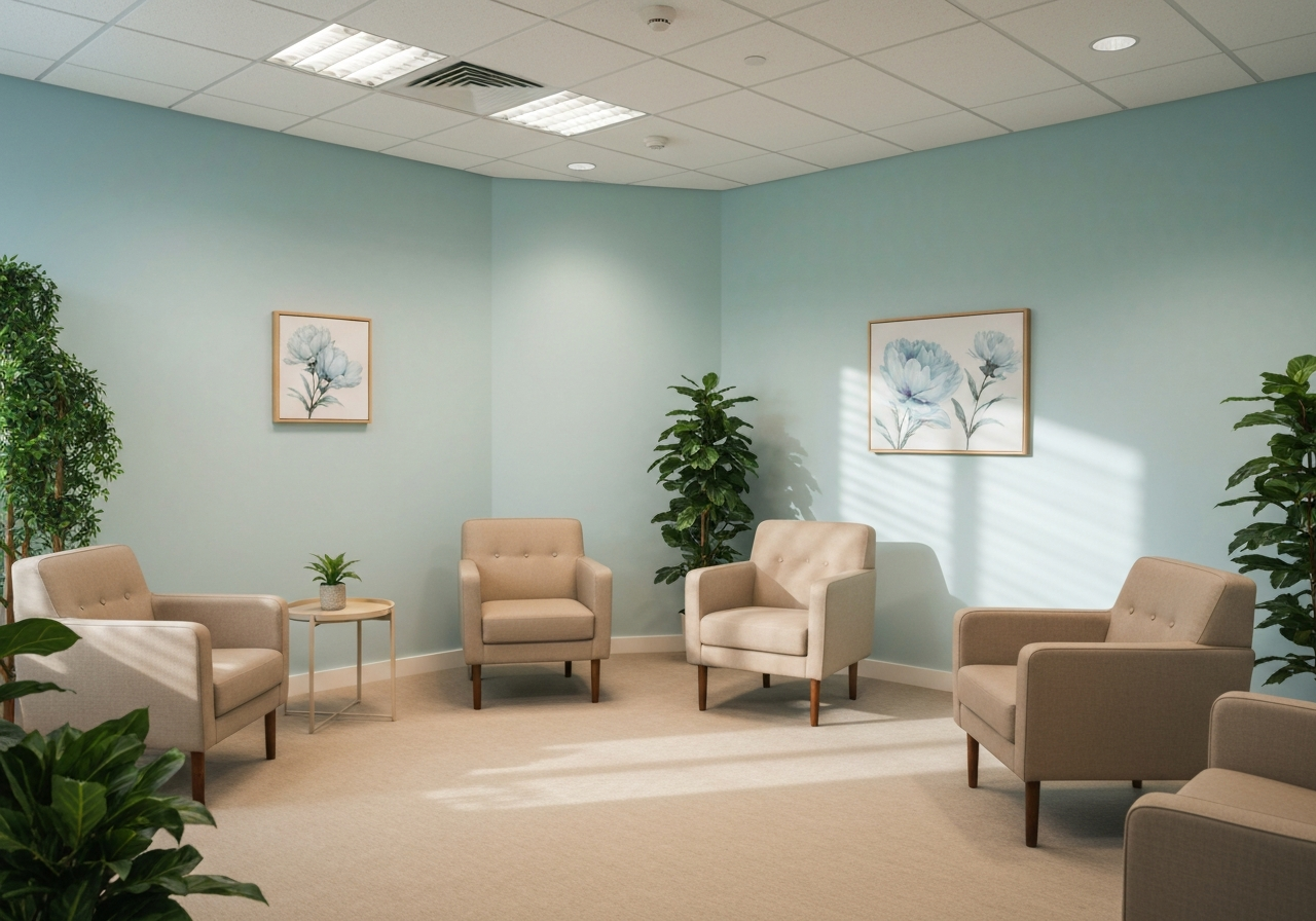 Peaceful therapy room