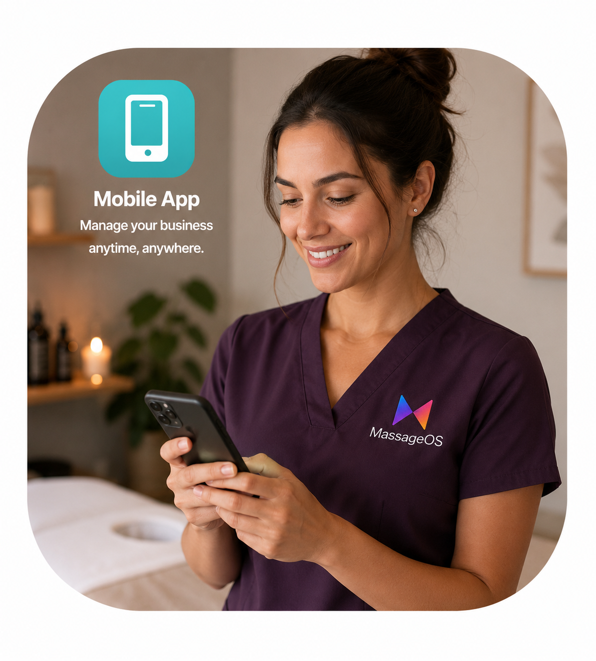 MassageOS Mobile App Interface