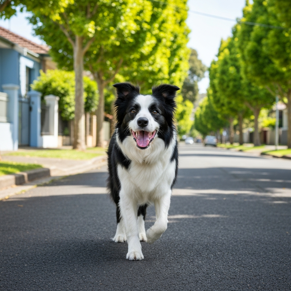 Happy dog in Como