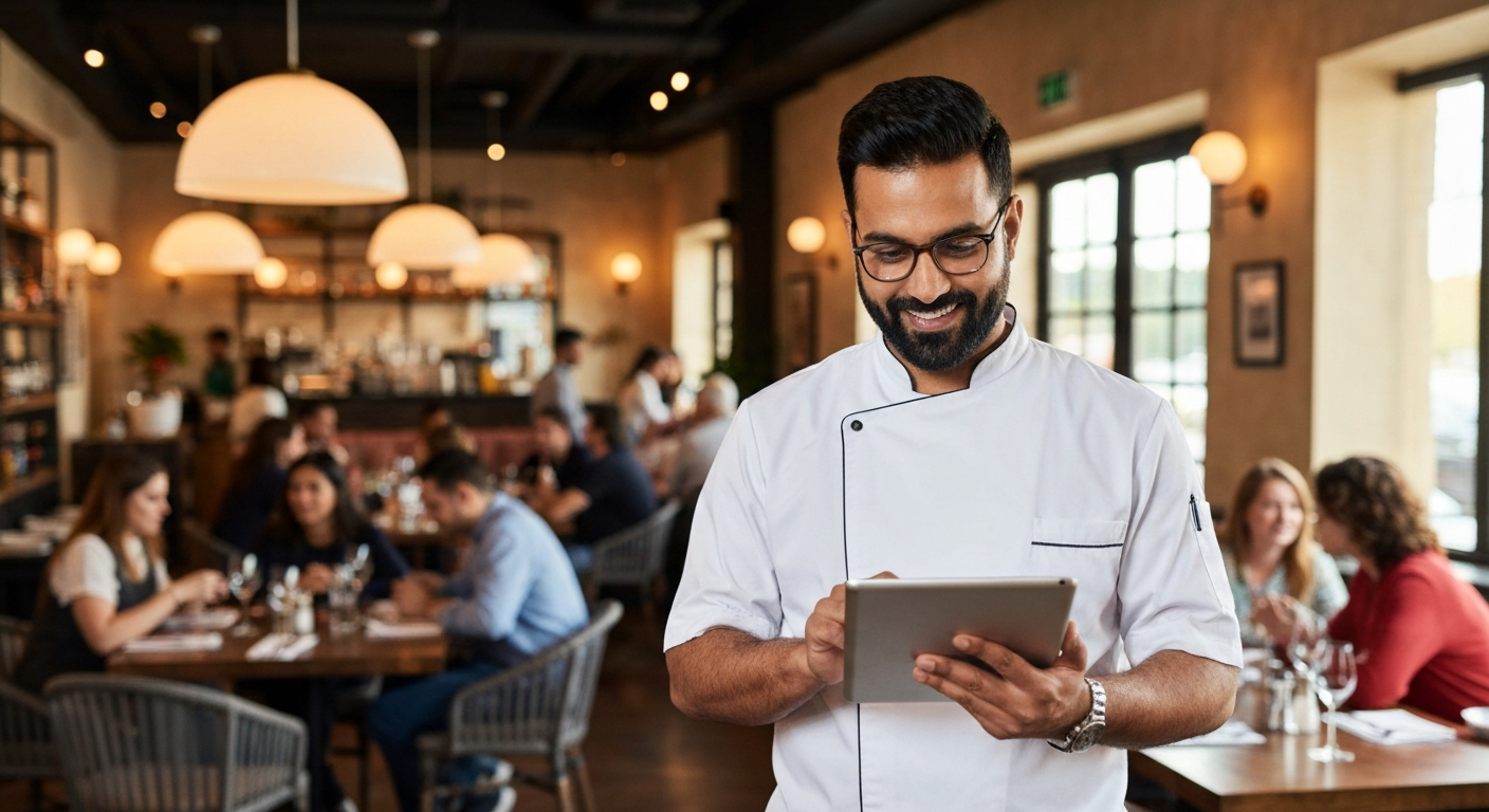 Restaurant Owner using FlowJuice - Restaurant booking software and guest journey tracking in Muscat