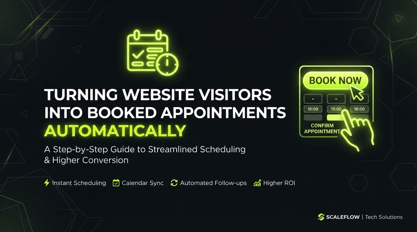 How to Turn Website Visitors Into Booked Appointments, Automatically