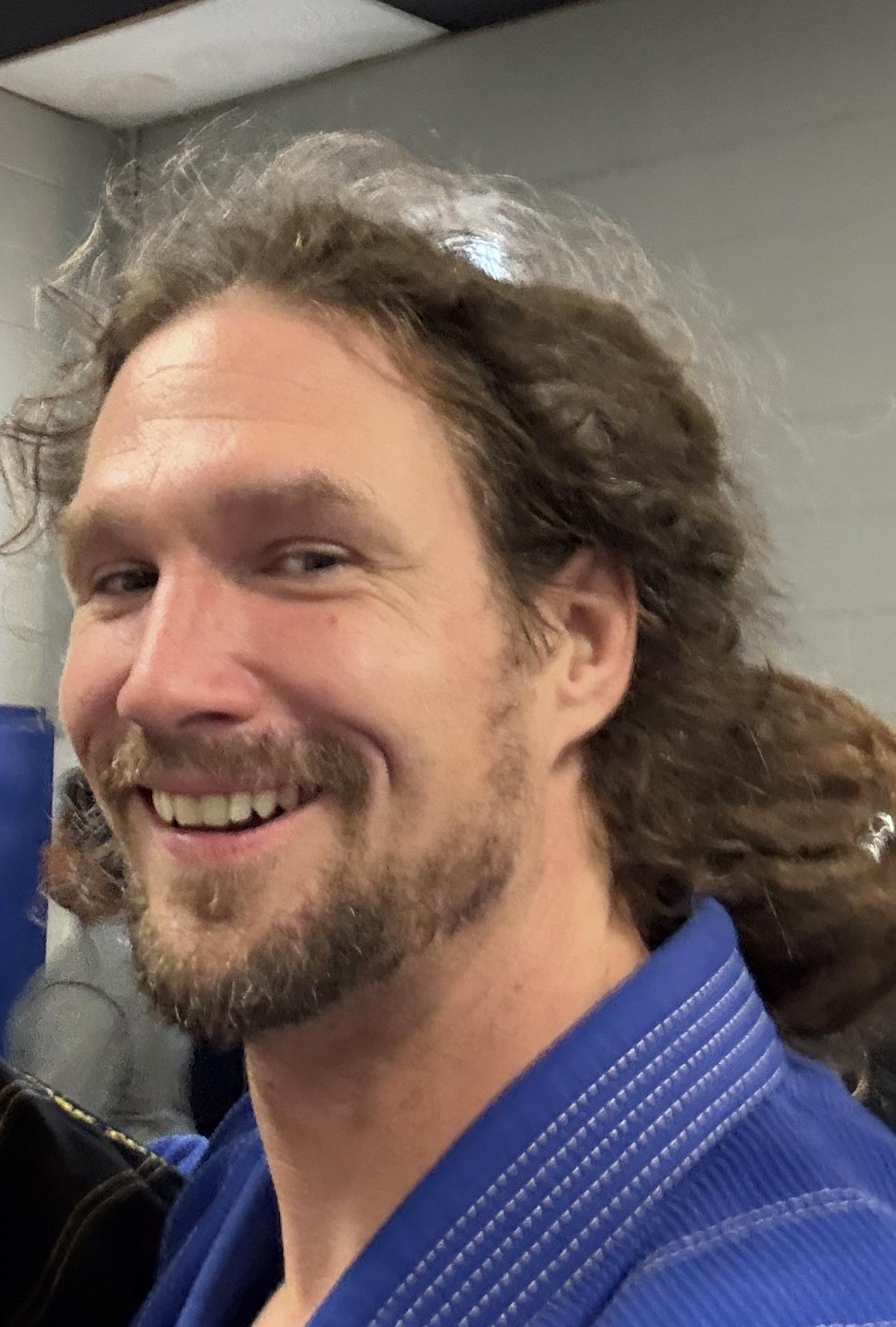 BJJ coach Clarksville TN Wildside — Coach William Donnelly on the mats