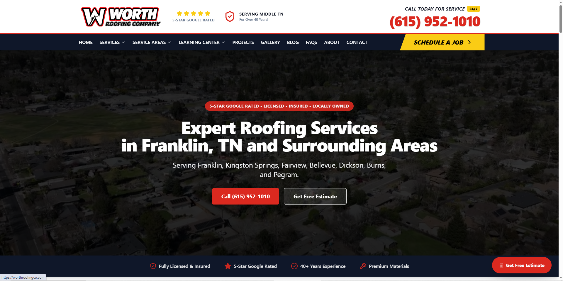 Worth Roofing Company: Increasing Google Maps Visibility and AI Recommendations