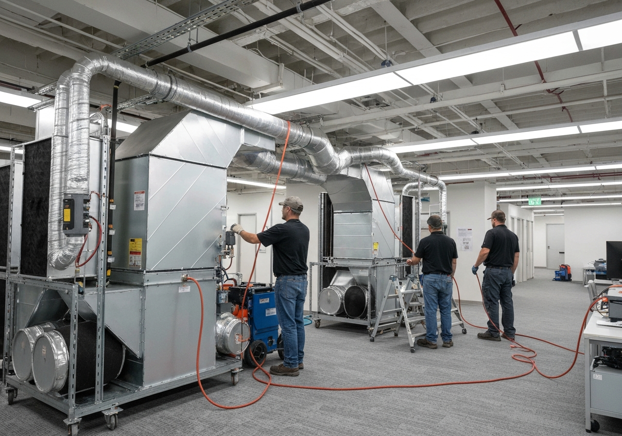 Commercial HVAC cleaning