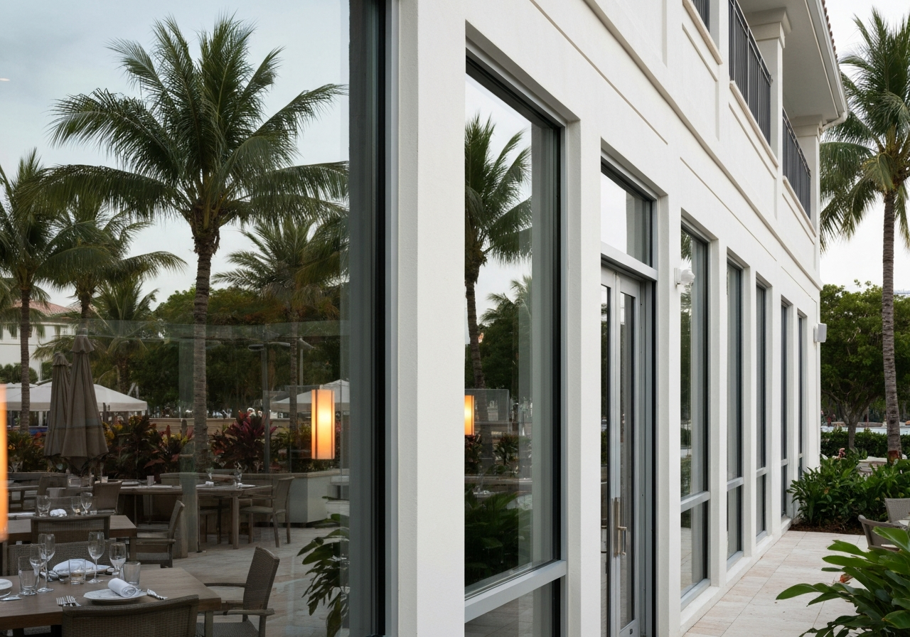 Restaurant windows