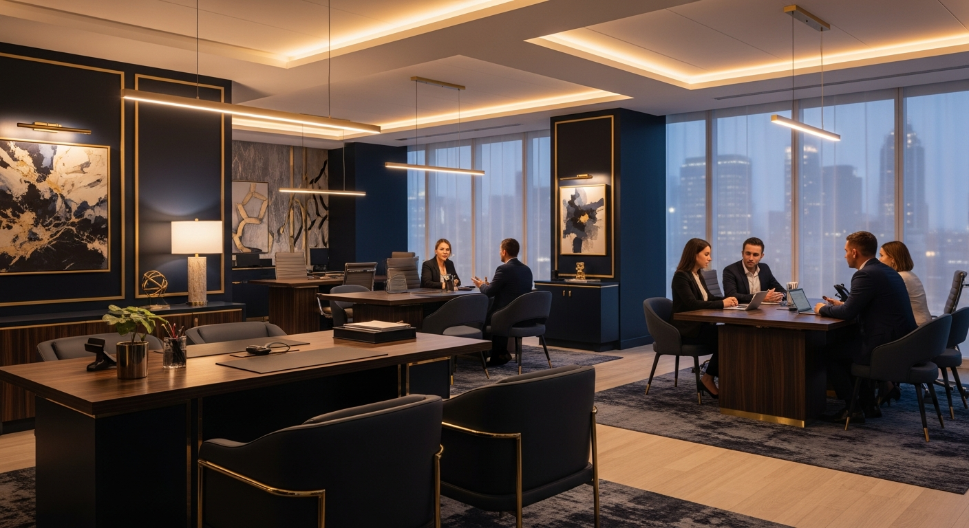 Boutique investment bank office