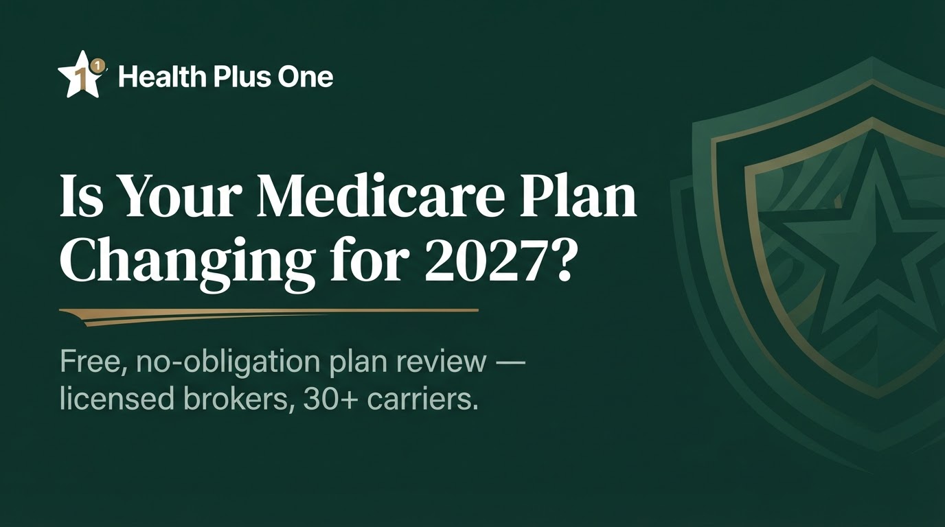 Senior reviewing a letter from their insurance company about 2027 Medicare plan changes