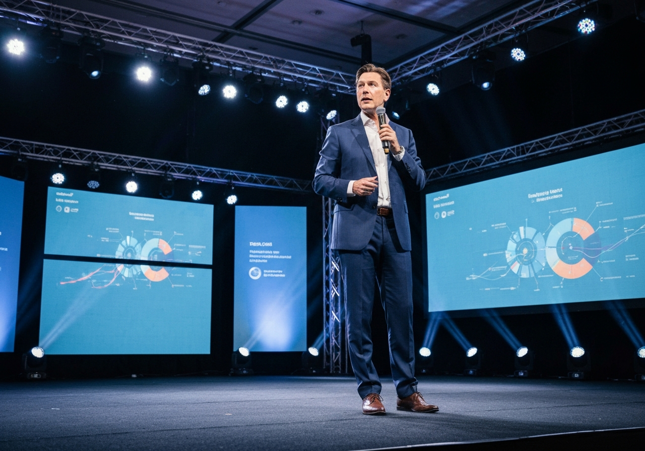 Keynote Speaker on Stage
