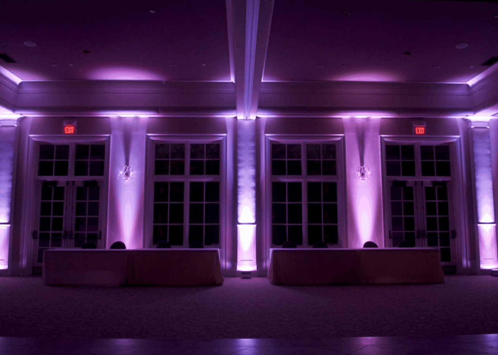 Venue with Wireless Uplighting