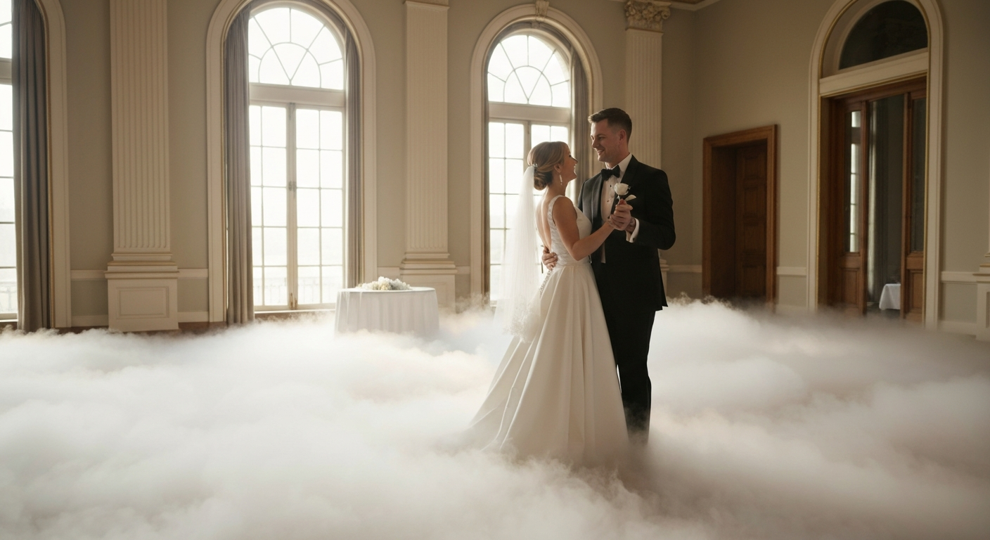 Stunning First Dance with Cloud Effect