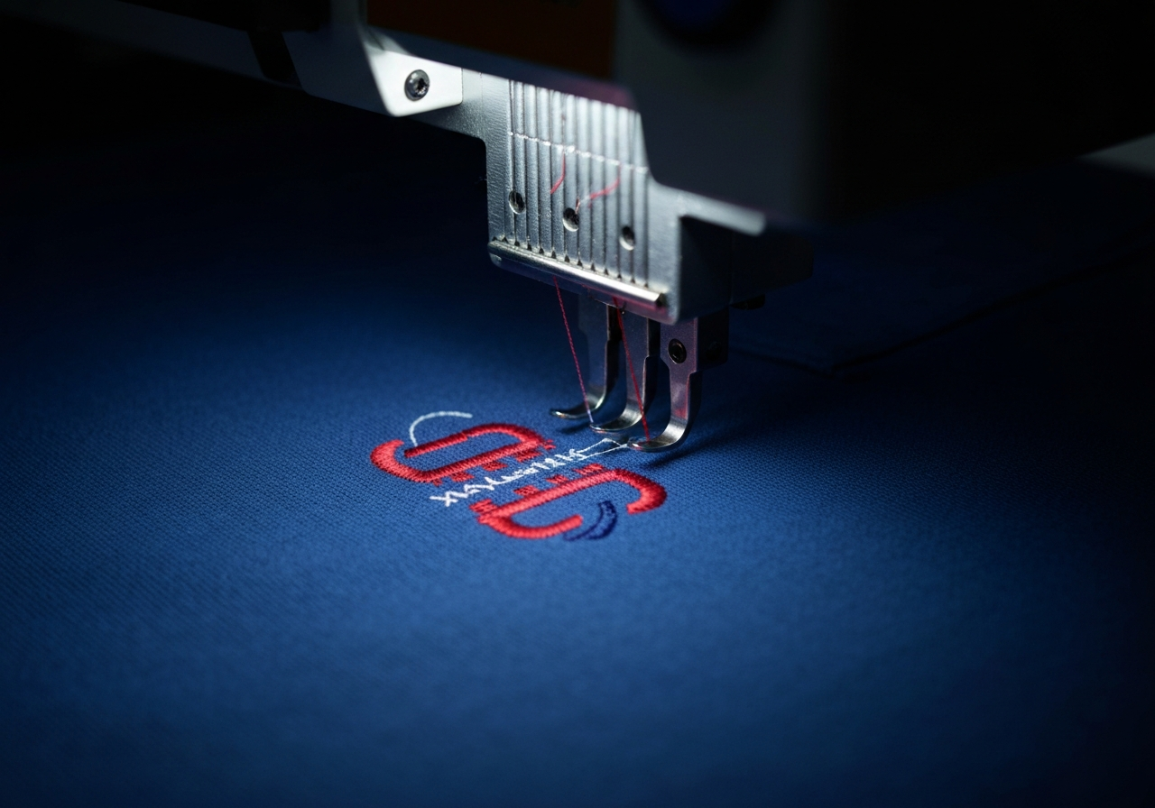 Embroidery decoration close up