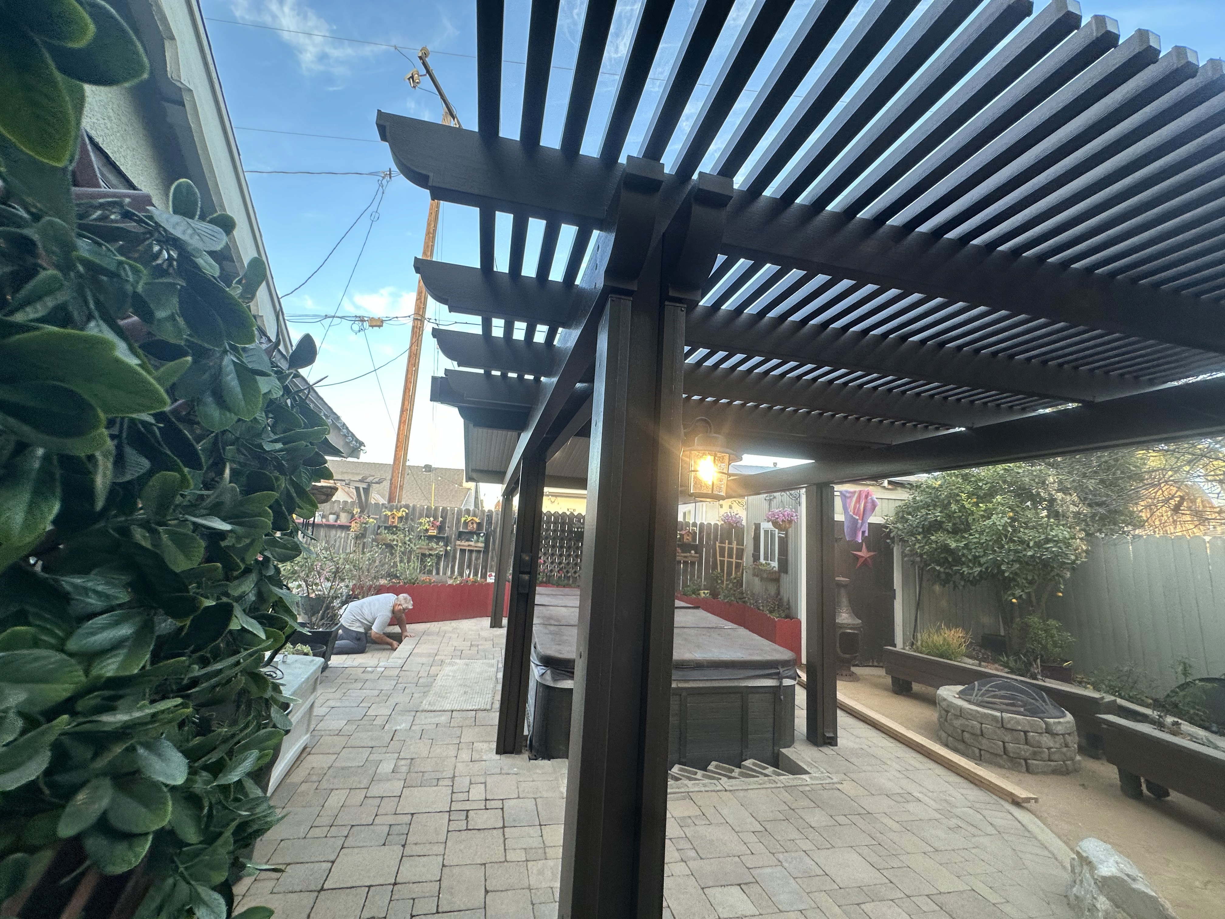 Lattice Cover Garden View - Custom Patio Cover Installation by BluSky Patios in Southern California