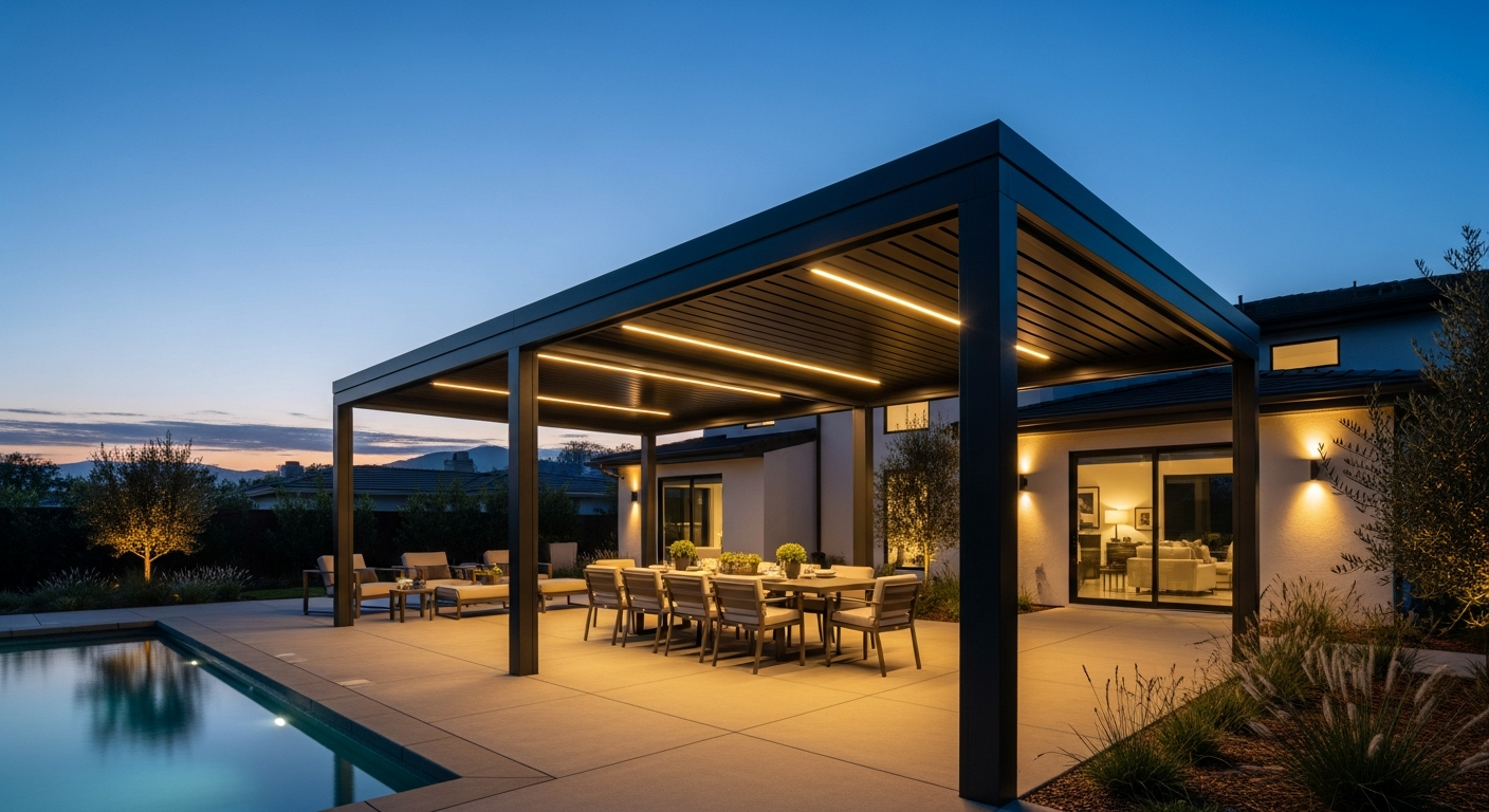 Luxury Free Standing Patio Cover