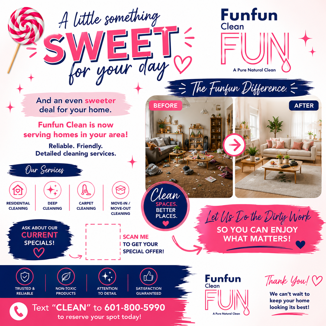 Sweet Deal Before & After Cleaning