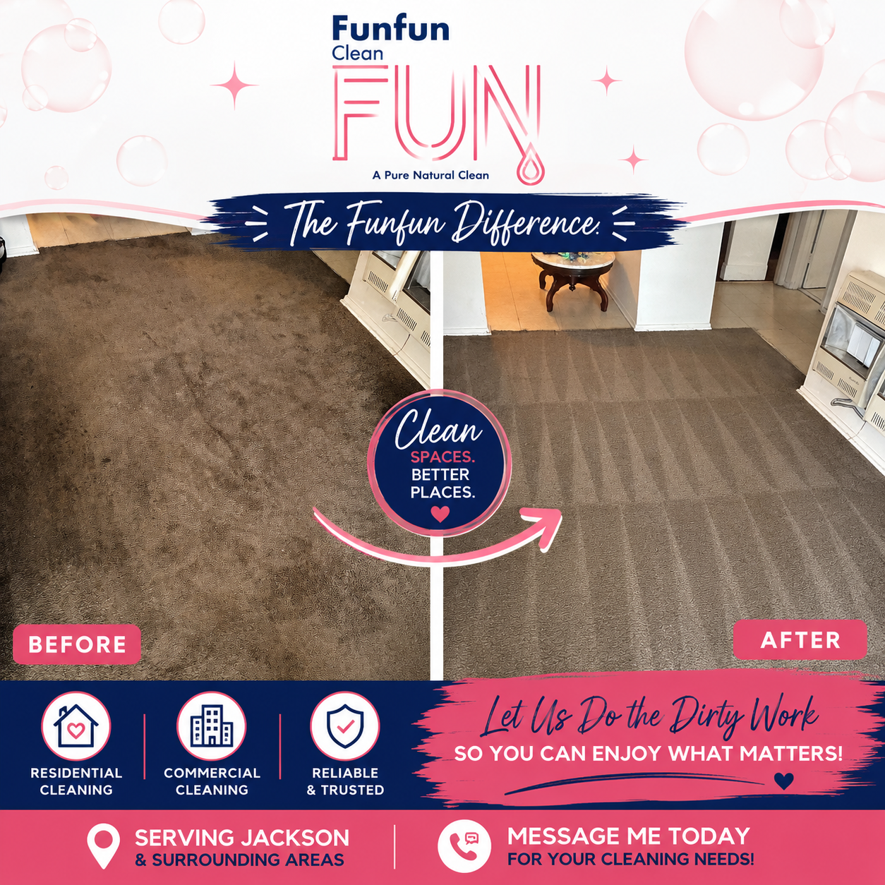Funfun Clean Before and After Comparison