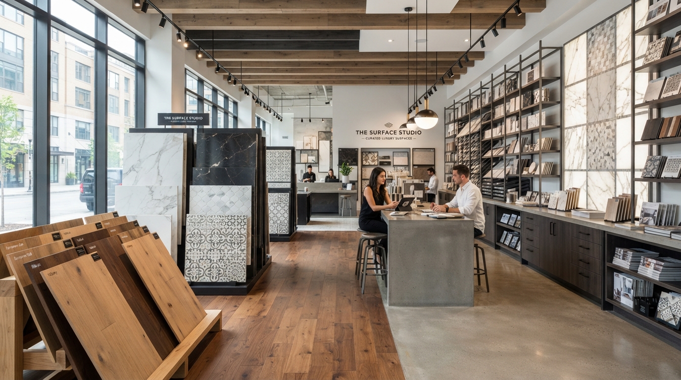 Hardwood & Tile Showrooms - trade businesses we serve at AI Applet Boutique Agency