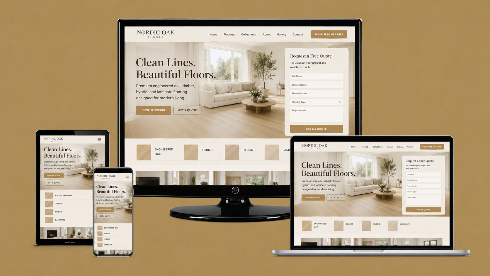 Website and marketing system built by AI Applet Boutique Agency for client 1