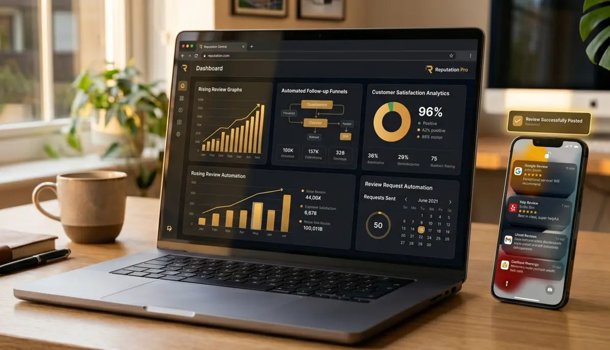 Review funnel visualization