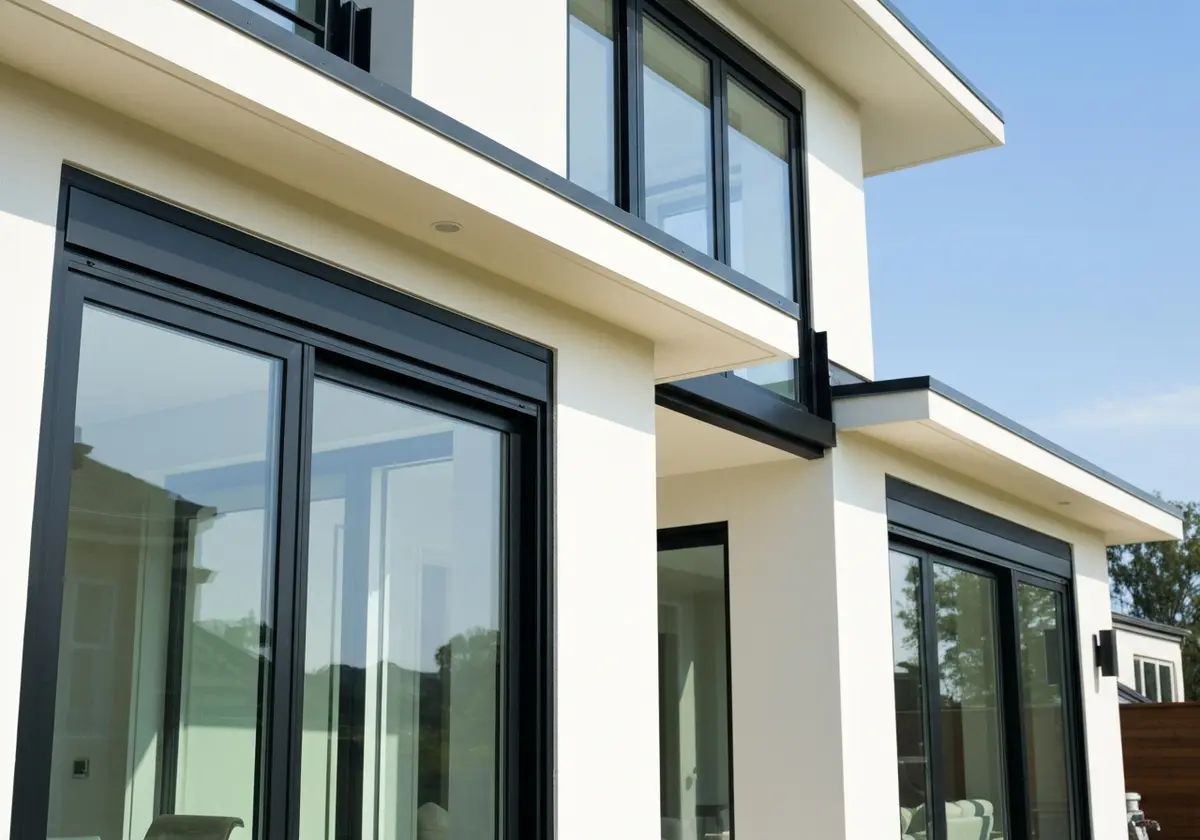 Luxury door installation on a residential property