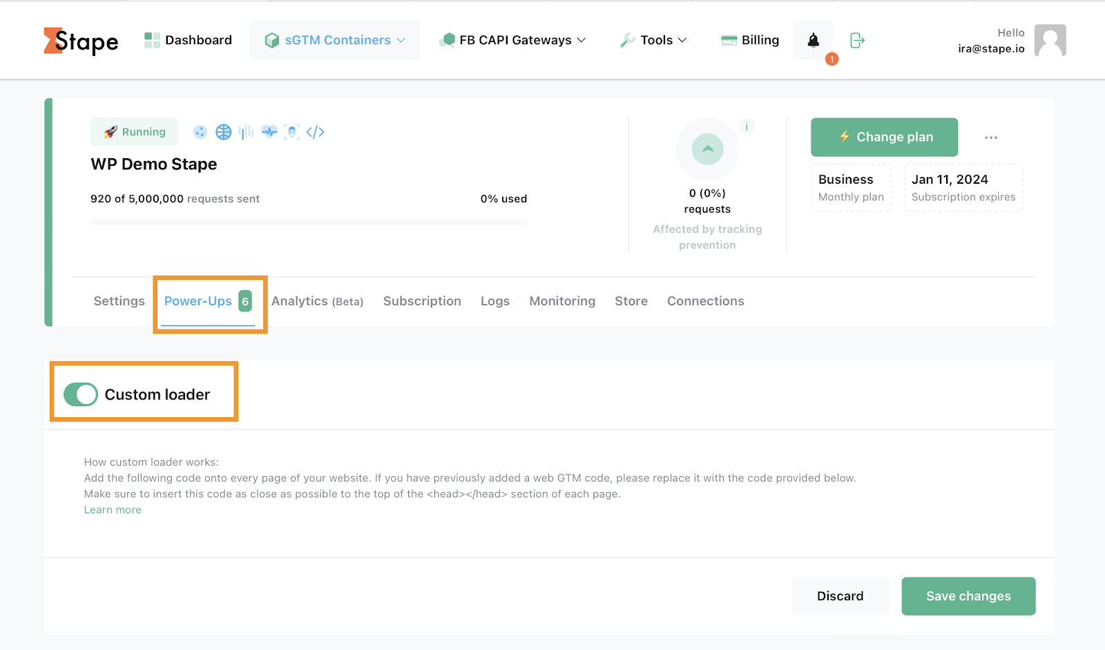 Platform Dashboard Preview
