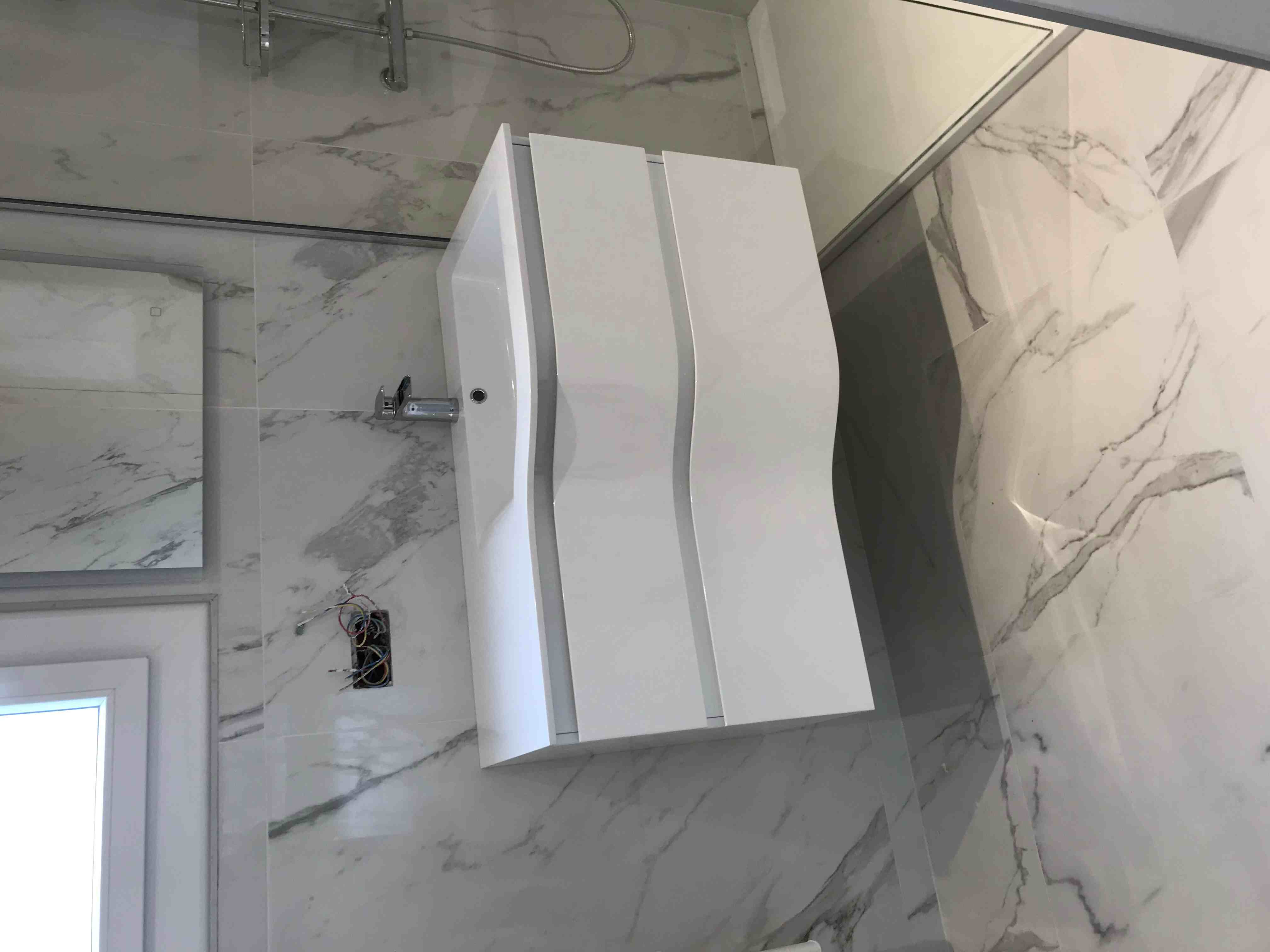 Meuble de salle de bain blanc