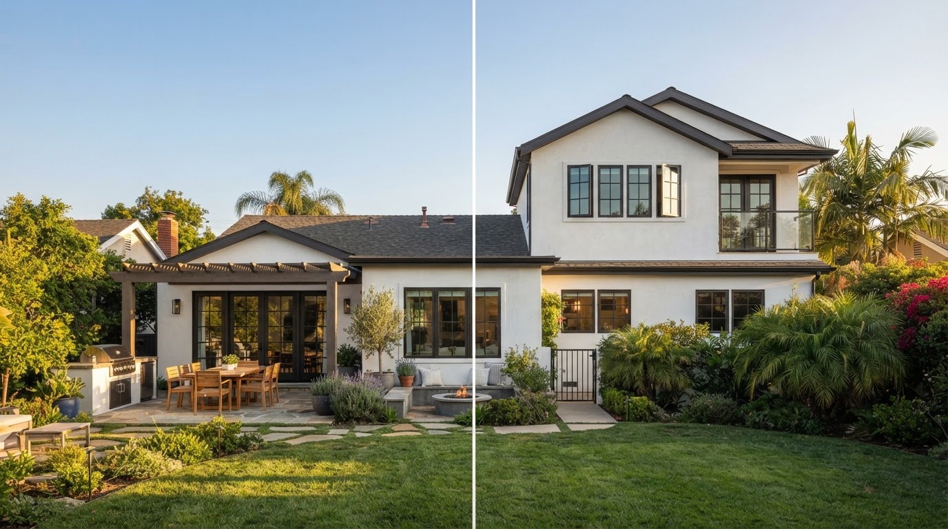 Second-Story Addition vs. Ground-Floor Addition in California (2026 Guide): Costs, Structural Requirements, Timeline & How to Choose