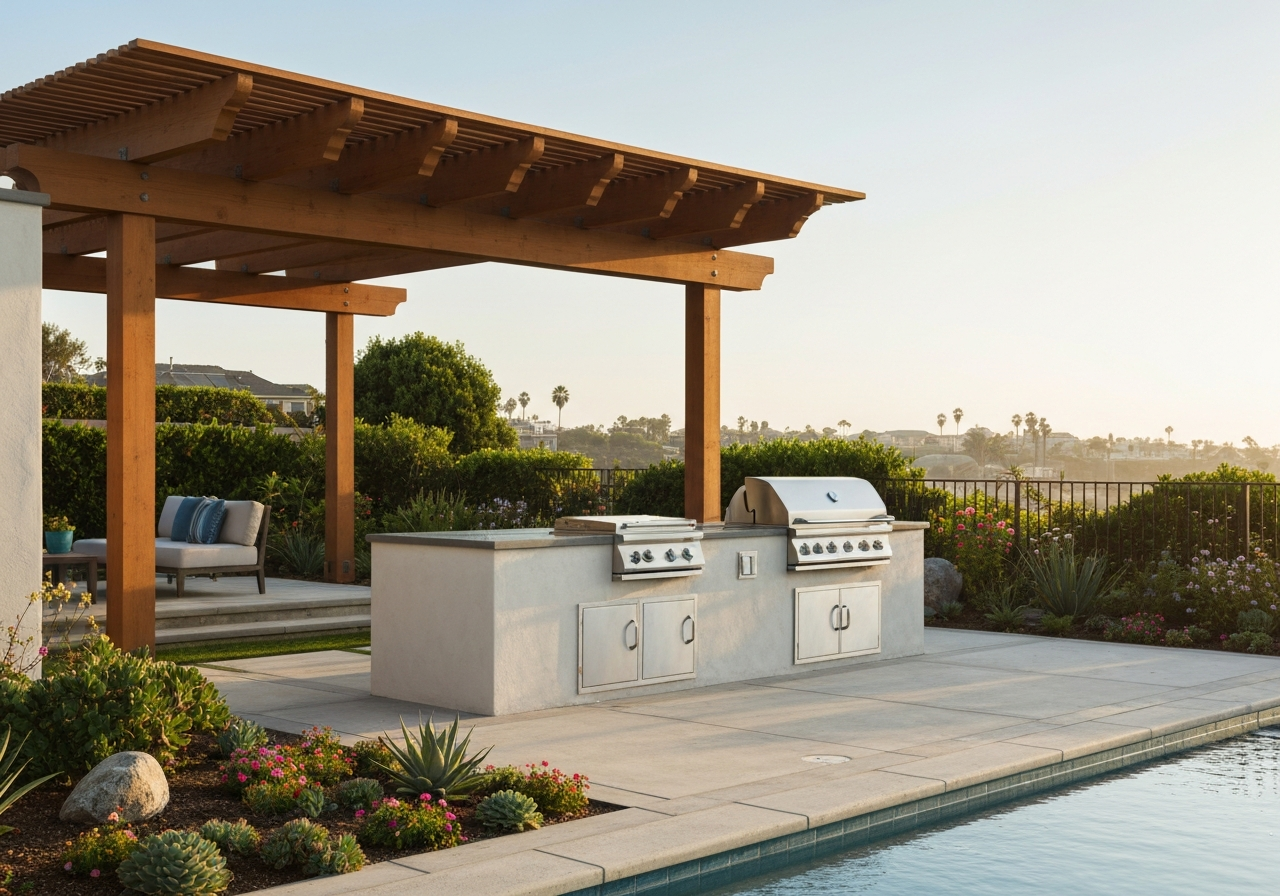 Huntington Beach outdoor living space remodel