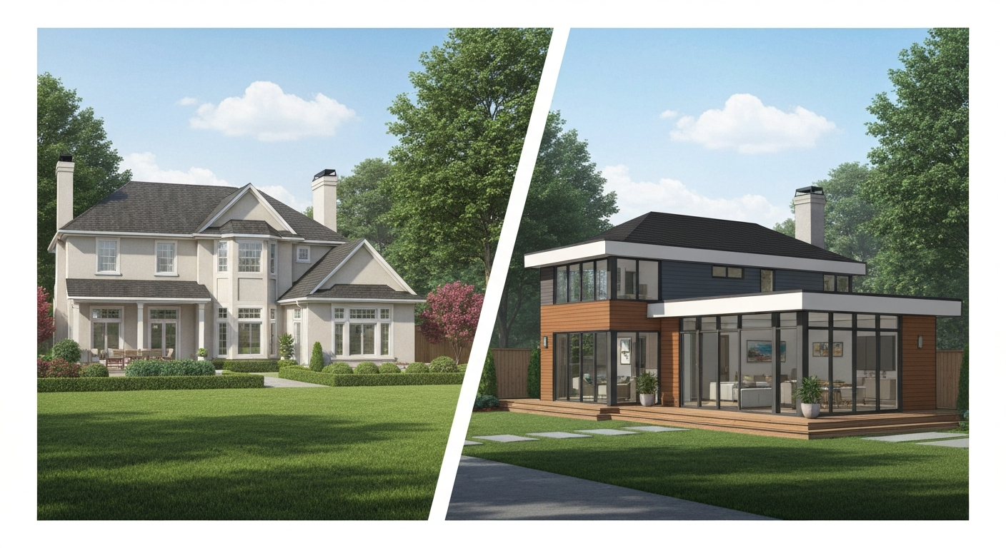 Architectural rendering showing property value expansion with an ADU