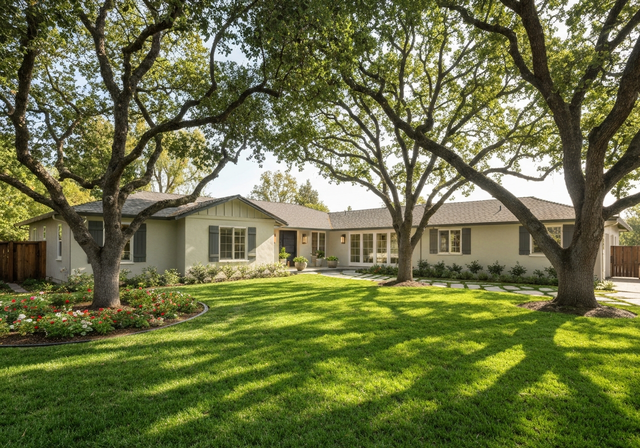 Ranch-style home on a large lot in Orangevale