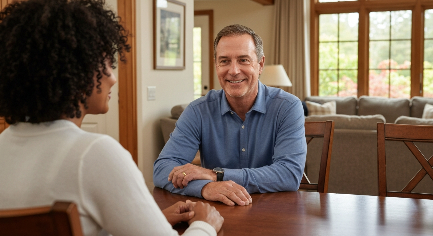 Trusted advisor consulting with a homeowner