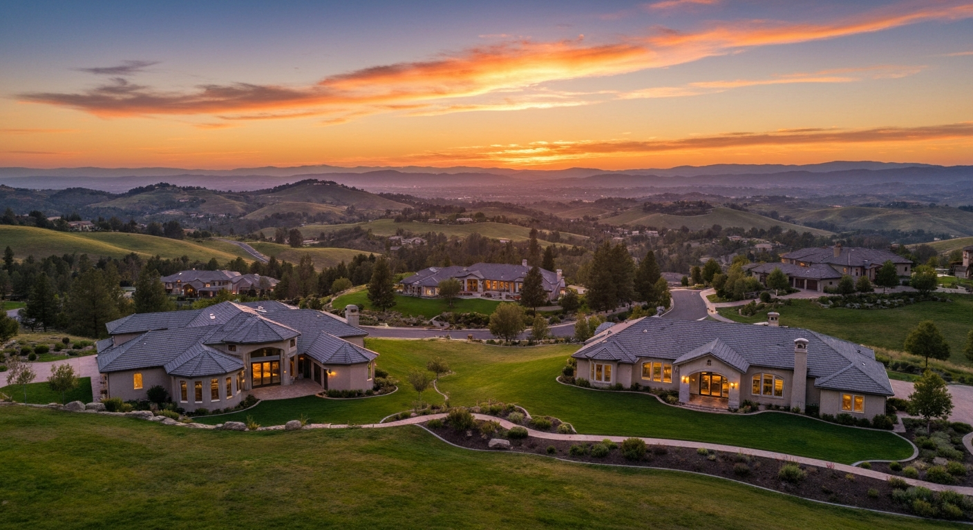 El Dorado Hills luxury real estate and Folsom Lake views
