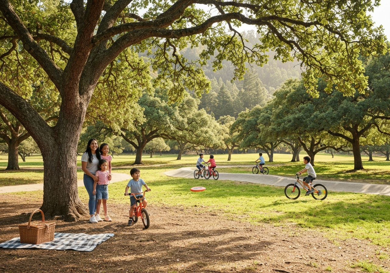 Families enjoying parks and outdoor recreation in Orangevale