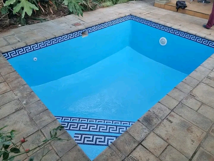 Greek Key Mosaic Pool