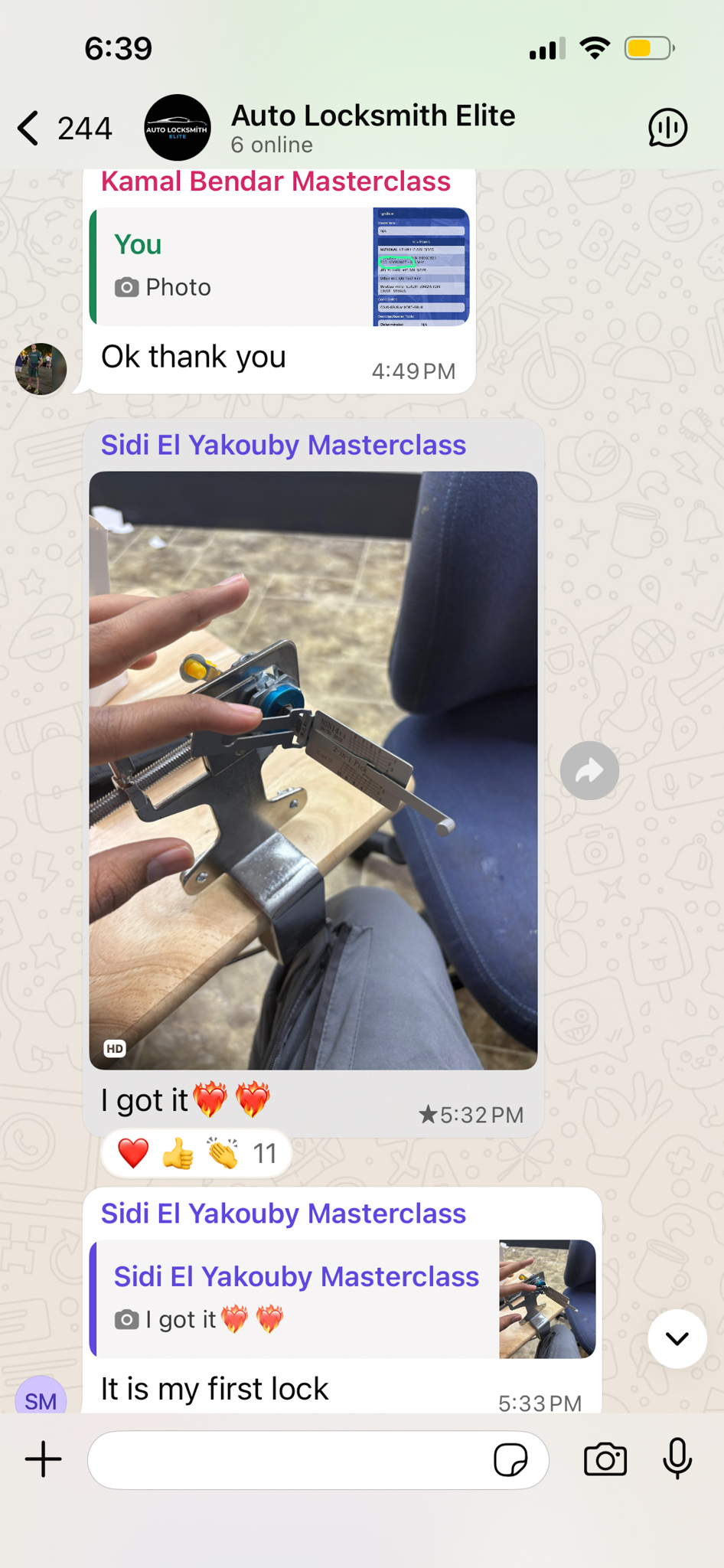 Sidi El Yakouby - It is my first lock