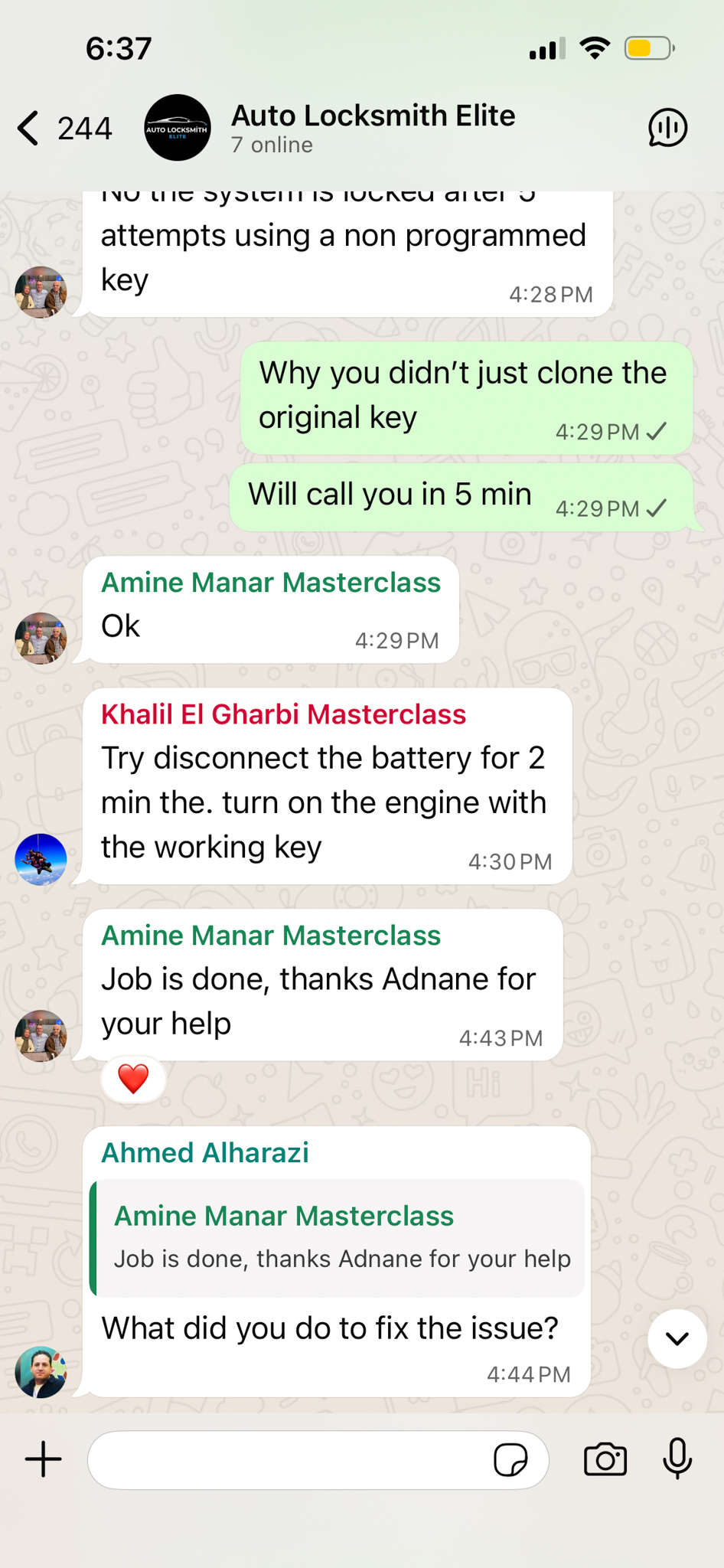 Amine Manar - Job is done, thanks Adnane