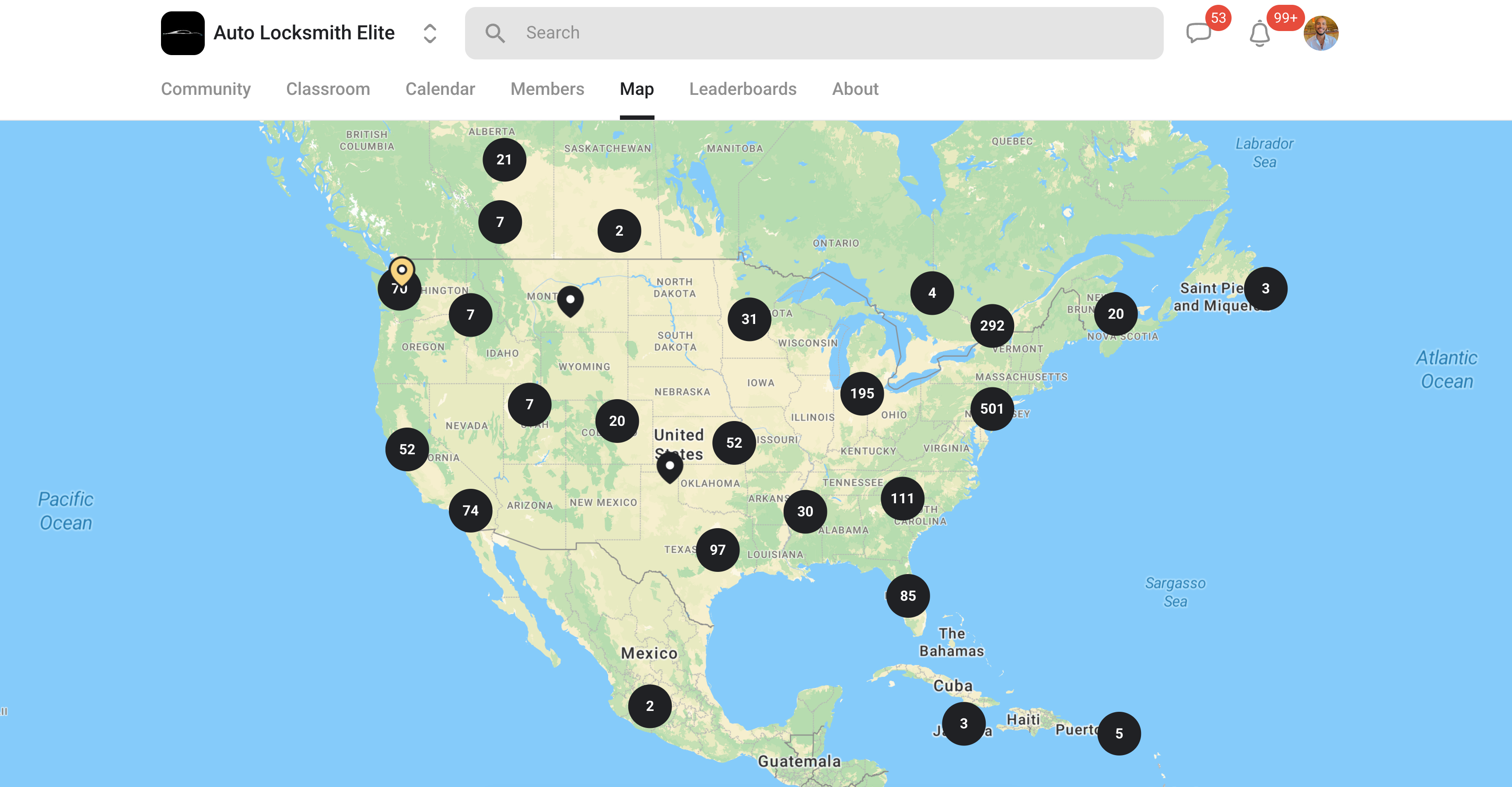 Global Community Map