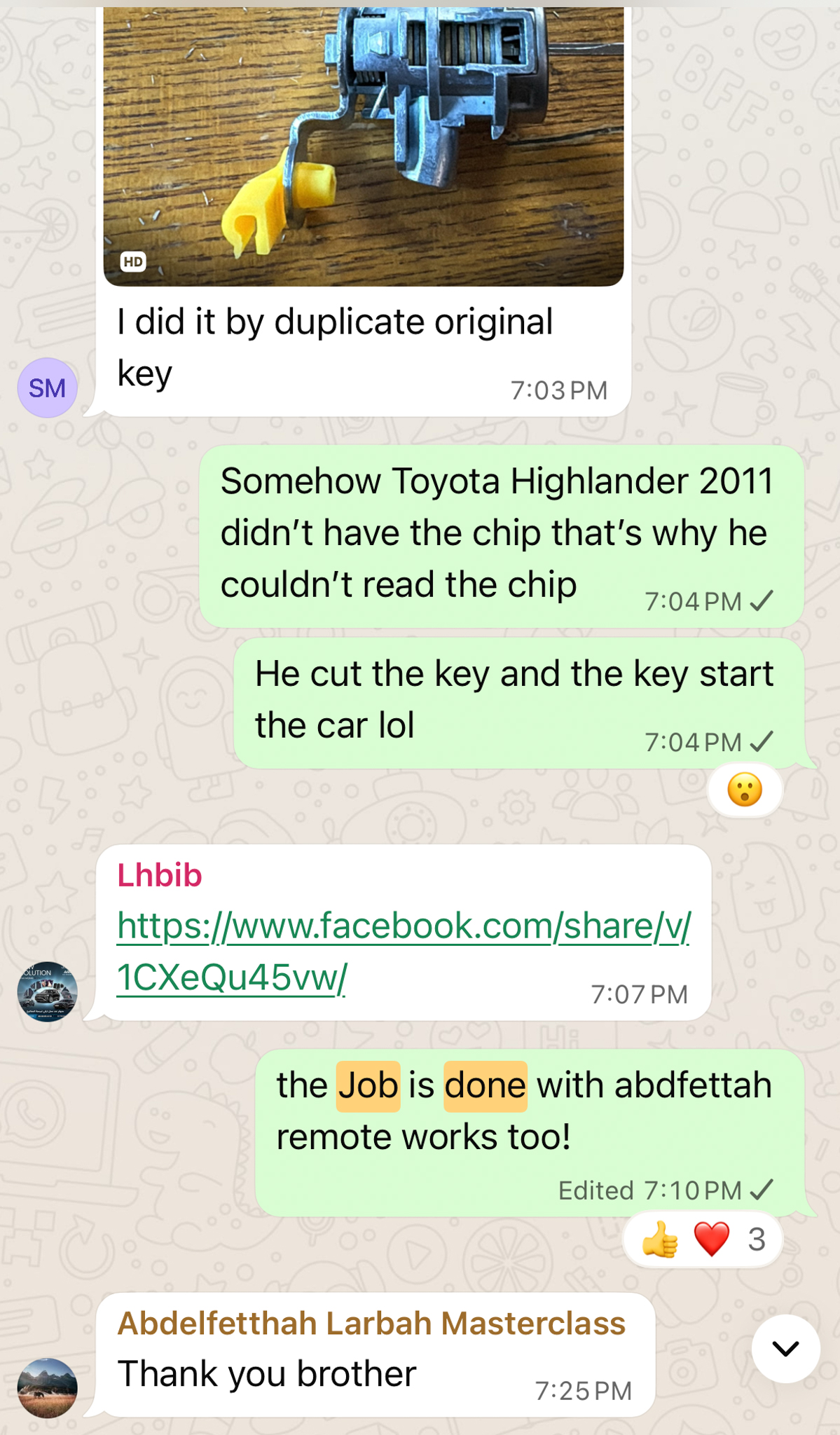 Abdelfetthah Larbah - Job done success