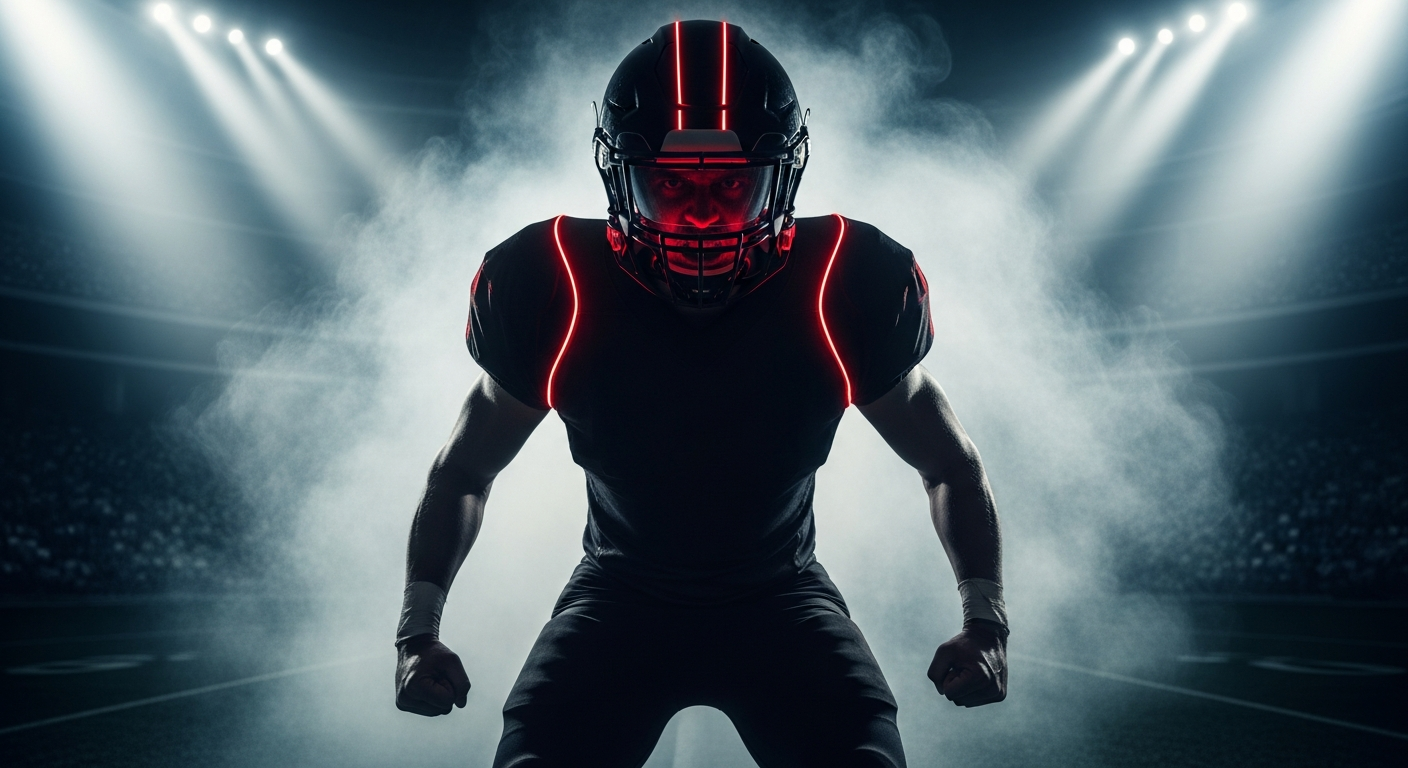 Aggressive Football Player